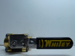  WHITEY B-63TF8 Brass 1/2in NPT 2-Way 1500 PSI Valve with Handle Image