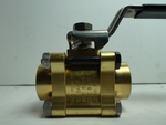  WHITEY B-63TF8 Brass 1/2in NPT 2-Way 1500 PSI Valve with Handle Image