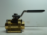  WHITEY B-63TF8 Brass 1/2in NPT 2-Way 1500 PSI Valve with Handle Image