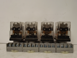  Potter & Brumfield KRPA-11DG-24 (Lot of 4) Relay 24VDC Coil 1/3 HP 120 VAC With Base 27E891 Image