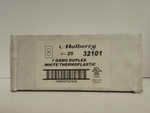 Mulberry 32101 (25 pk) 1 Gang Duplex White Thermoplastic