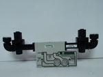  Numatics 051RD100JP16W00 Dual Pneumatic Pressure Regulator w/ Two 215-530B Gauges Image