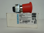  Siemens 3SB3 500-1TA20 Red 22mm Emergency Stop Mushroom Pushbutton w/ Holder Image