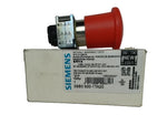  Siemens 3SB3 500-1TA20 Red 22mm Emergency Stop Mushroom Pushbutton w/ Holder Image