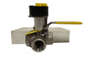  Apollo 76-605-27A 3-Way Diversion Ball Valve w/ IFM IN5327 Proximity Sensor Image