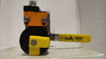  Apollo 76-605-27A 3-Way Diversion Ball Valve w/ IFM IN5327 Proximity Sensor Image