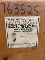  March TE-5.5C-MD Mag Drive Pump w/ Baldor 34G266W88 1/3HP Motor Image