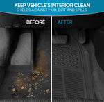  BDK 4-Piece All-Weather Rubber Floor Mats with Universal Fit Design Trimmable Image