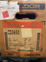  Baldor CD3450 1/2HP DC Motor 56C Frame Image