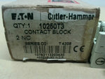  Eaton Cutler Hammer 10250T3 Contact Block 2NC 3A 230VAC Image