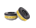 NORTH N75003 Organic & Vapor Acid Gas Filter Cartridge, Black/Yellow/Gray Colored, Provides Protection From Organic Vapors And Acid Gases-Chlorine, Hydrogen Chloride, Sulfur dioxide, Hydrogen Sulfide, Hydrogen Fluoride And Chlorine Dioxide, Compatible Wit
