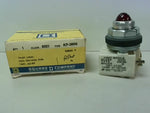  Square D 9001KP38R Pilot Light w/Red Removable Lens w/9001KM38 Light Block 120V Image