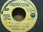  Norton 37C601-LVK Grinding Wheel  7" x 1/4" x 1-1/4" Max Speed 3600rpm Image
