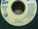  Norton 37C60-IVK  Grinding Wheel  7 x 1/2 x 1-1/4 Max Speed 3600rpm Image