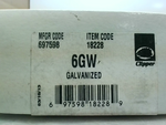  Fiexco Clipper 6GW 697598 12" (12PCS) Galvanized Belt Fasteners 18228 Image