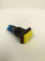 EAO 01-121-025 Yellow Pushbutton Switch DPST 1NO+1NC 5A 250V