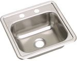  Elkay Dayton DE115152 Drop-In Single Bowl Stainless Steel Sink 15" x 15" x 5-1/8" Image
