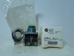  Allen Bradley 800T-B1D1 /T Green Extended Head Push Button Switch Image