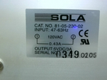  Sola 81-05-230-2 DC Power Supply Image