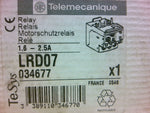  Telemecanique LRD07 Relay 1.6-2.5A 3P Image
