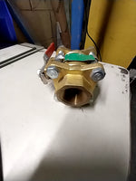  Watts 6800-LC 1" NPTF Brass Ball Valve w/Latch-Lok Handle Image