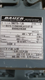  BAUER BG1011DWU08LA12STS MOTOR REPAIRED Image