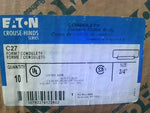  Crouse-Hinds C27 (10 Pcs) 3/4" Form 7 Condulet Image