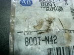  ALLEN BRADLEY 800TN42 PILOT LIGHT CAP Image