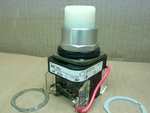  Allen Bradley 800T-QT24W White Illuminated Push Button 24V AC/DC Lamp #757 Image