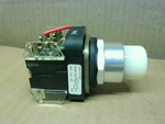  Allen Bradley 800T-QT24W White Illuminated Push Button 24V AC/DC Lamp #757 Image