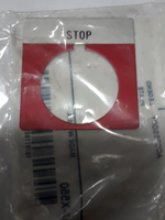  ALLEN-BRADLEY, 800T-X550 - LEGEND PLATE STANDARD STOP RED ALUMINUM Image