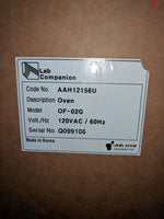  JEIO TECH OF-02G LAB COMPANION MODEL AAH12156U CONVECTION OVEN! Image