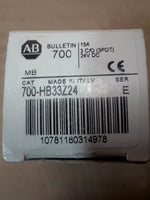  Allen Bradley  700-HB33Z24 Series E Relay  3 C/O (3 PDT)  24VDC  15A Image