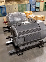  EAC 200HP Design D AC Motor N686Z 1100RPM 460V 3PH TEFC! Image
