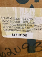  Graham Motors 13701100 Permanent Magnet DC Motor 1/4HP 1725RPM 90V TEFC 42CZ/48CZ Image