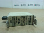  Siemens 3NA3 814 Cartridge Fuse 35A 500V Class NH-000 Image
