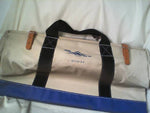  Canvas Tool Bag, 24" W/#8 Canvas, Steel Frame, Web Handle, Hard Bottom, Vinyl Reinforced, Leather Strap Closure Image
