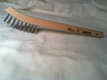  Weiler 95013 Handle-Style Wire Scratch Brush, Bristle Length: 5/8", Stainless Steel  Bristles Image