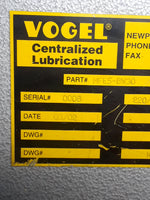  Vogel MFE5-BW30 Centralized Lubrication System Nice! Image