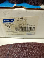  Norton 3-1/2 x 15-1/2" Sanding Belts 36 Grit (10 Belts) METALITE R228 Image