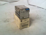  Allen Bradey 700-HB33Z24-3-4  700-HB Cube Relay 15 AMP  3 PDT  24V DC Push To Test & Manual Function And Pilot Light Image