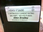  Allen Bradley 1494V-FS600 Trailer Fuse Block Kit 600A 600V Class H J K (QTY) Image