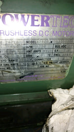  POWERTEC 50HP DC Motor 1750RPM DPBV A28CSJ2 Image