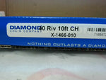  Diamond X-1466-010 Single Strand Roller Chain 40RIV 10FT Factory Sealed! Image