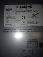  Siemens 6AV6643-0CD01-1AX1 10" SIMITAC Operator Interface 10" Factory Reconditioned! Image