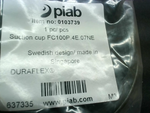  PIAB 0103739 SUCTION CUP, FC100P.4E.07NE, DURAFLEX Image