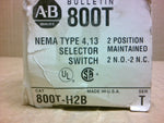  Allen Bradley 800T-H2B 2 Position Maintained Selector Switch Image