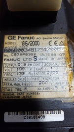  FANUC A06B-0034-B175#7008 RS MODEL B6/2000 AC SERVO MOTOR RECONDITIONED! Image