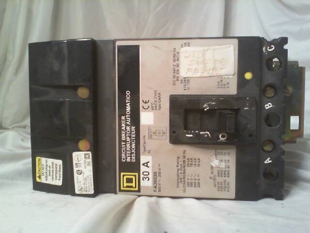 SQUARE D FA36030 30 Amp Circuit Breaker Nice! – Ideal Surplus