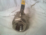  Parker 1500 WOG CF8M 2" Stainless Steel Ball Valve Image